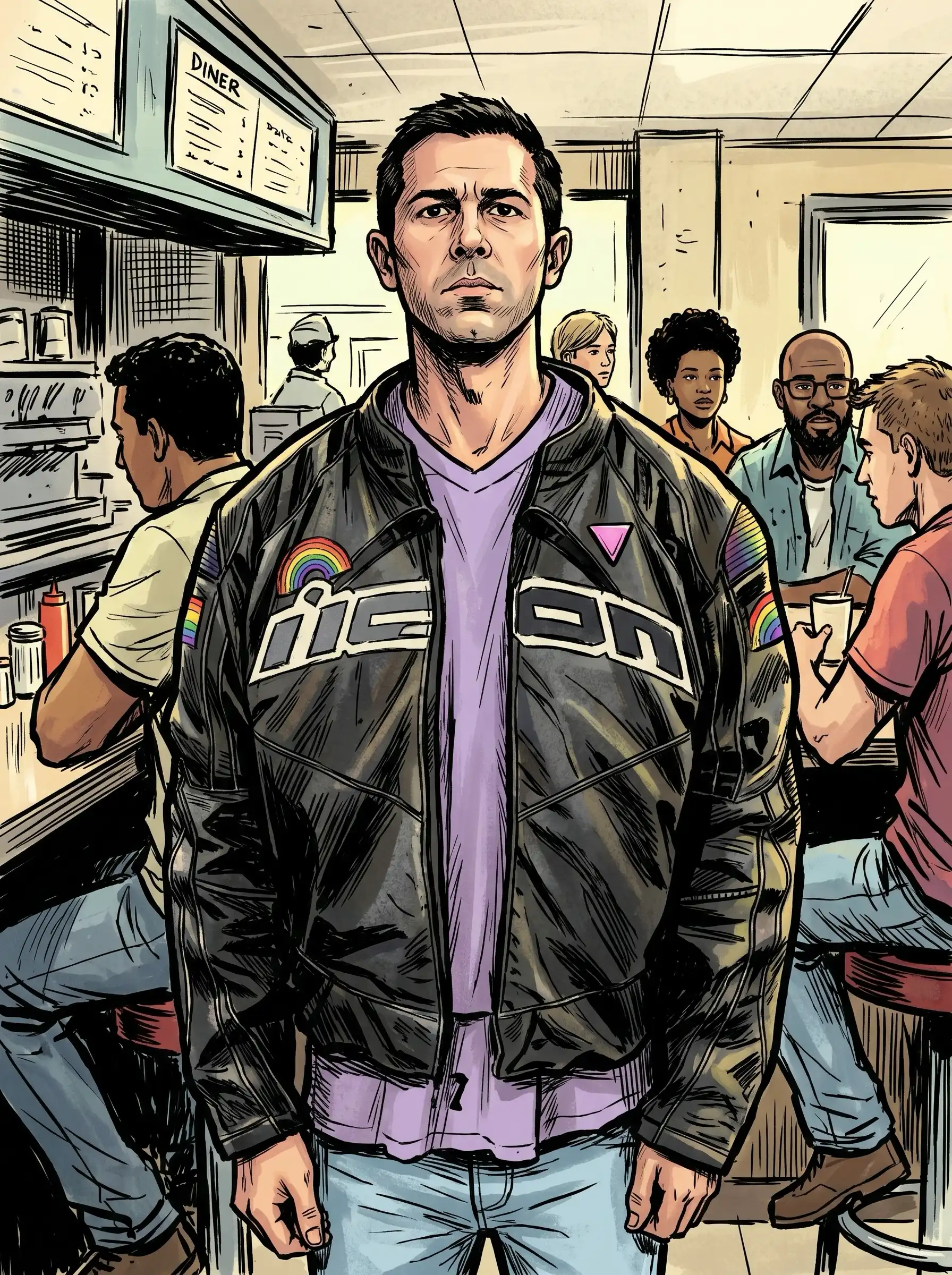 Queer Illustrated Loving Men