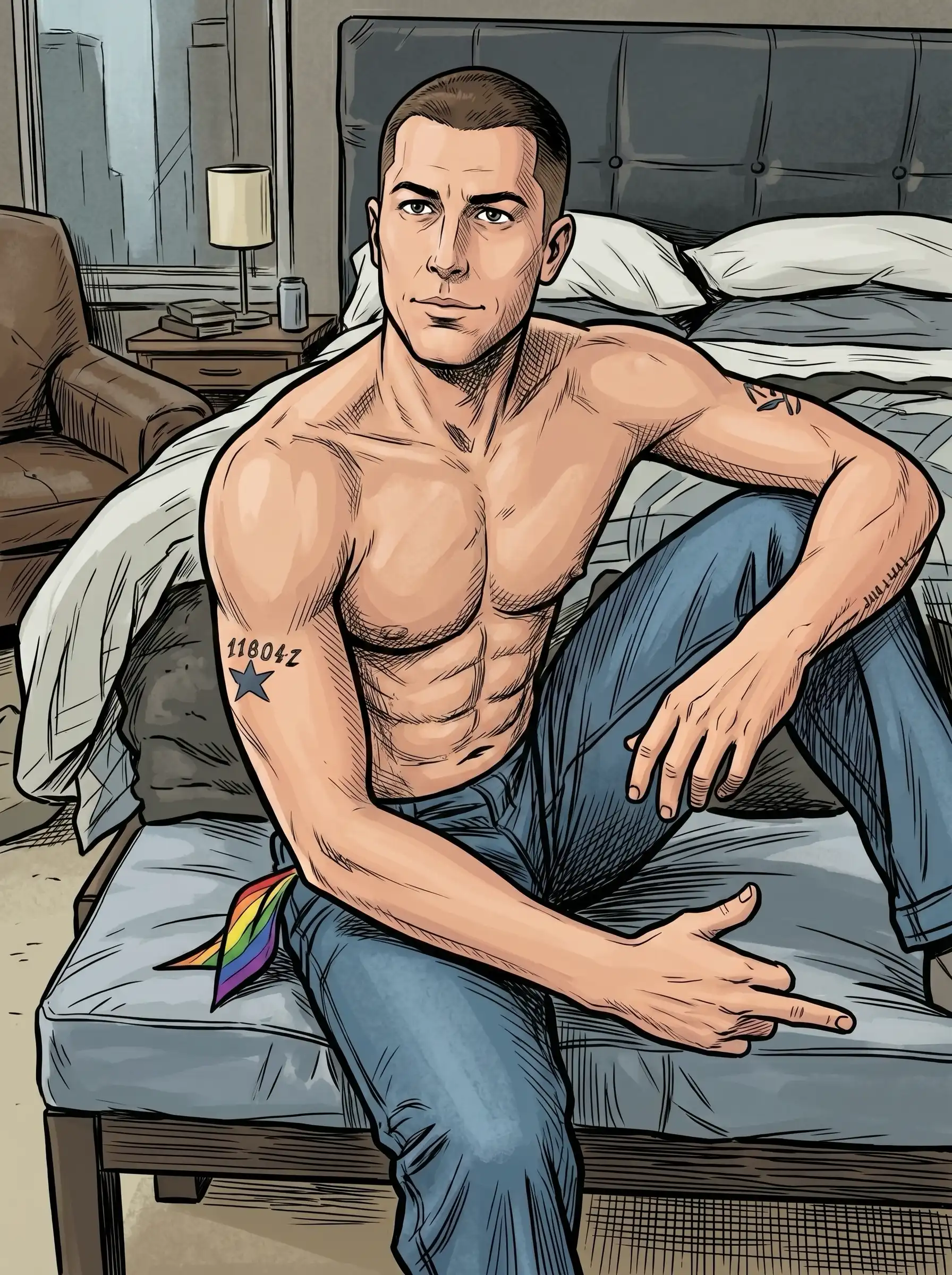 Queer Illustrated Loving Men