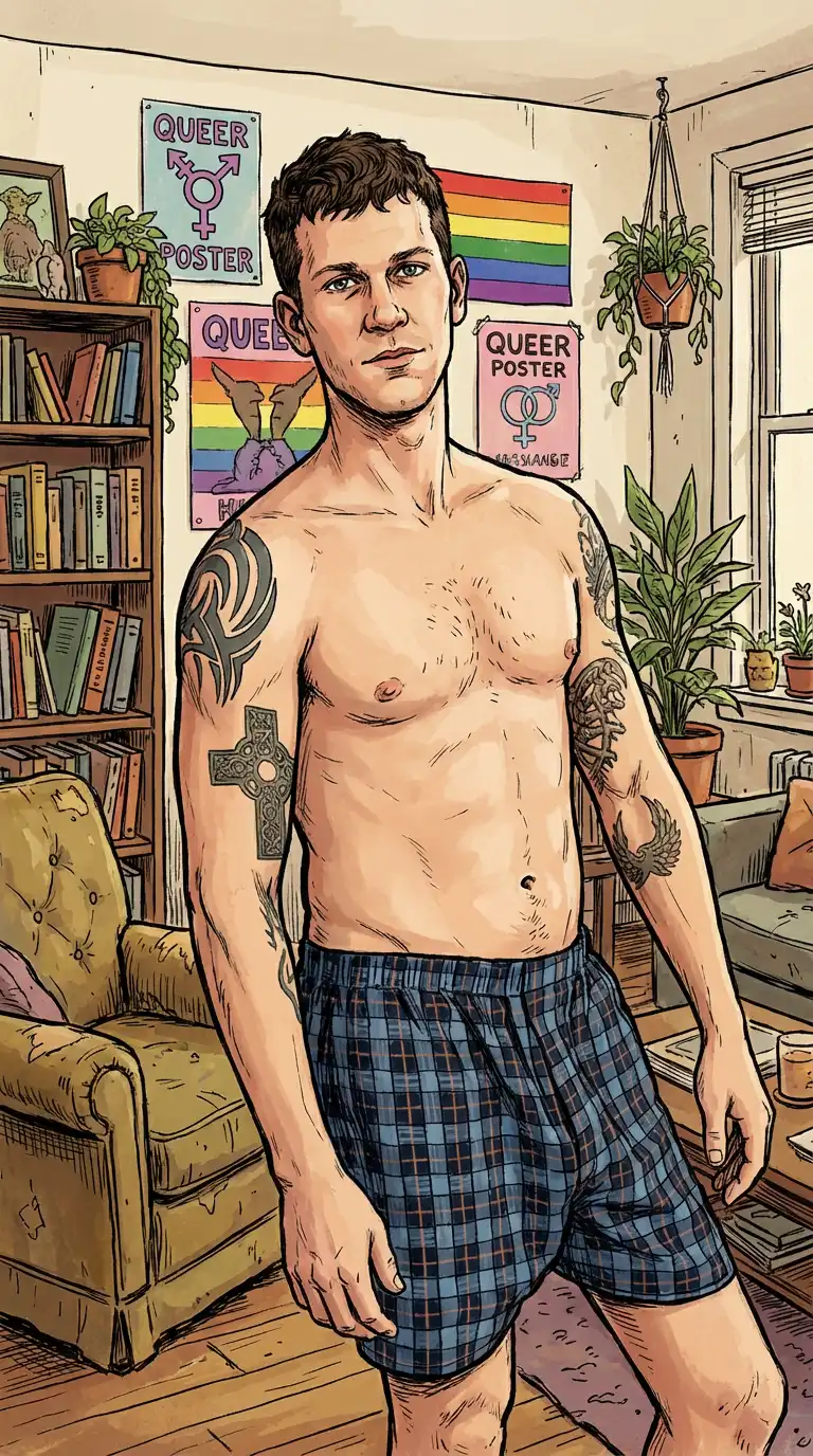 Queer Illustrated Beefcake Men