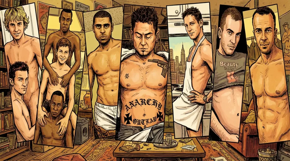 Queer Illustrated Beefcake Men