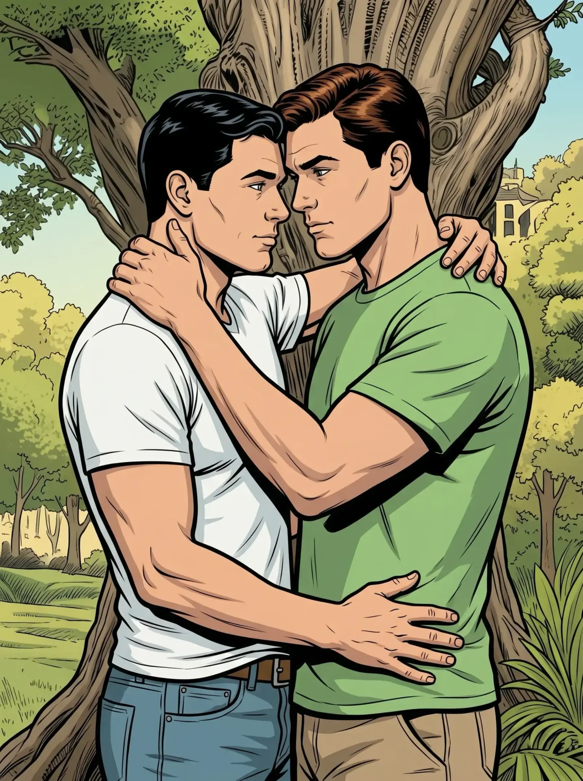 Queer Illustrated Loving Men