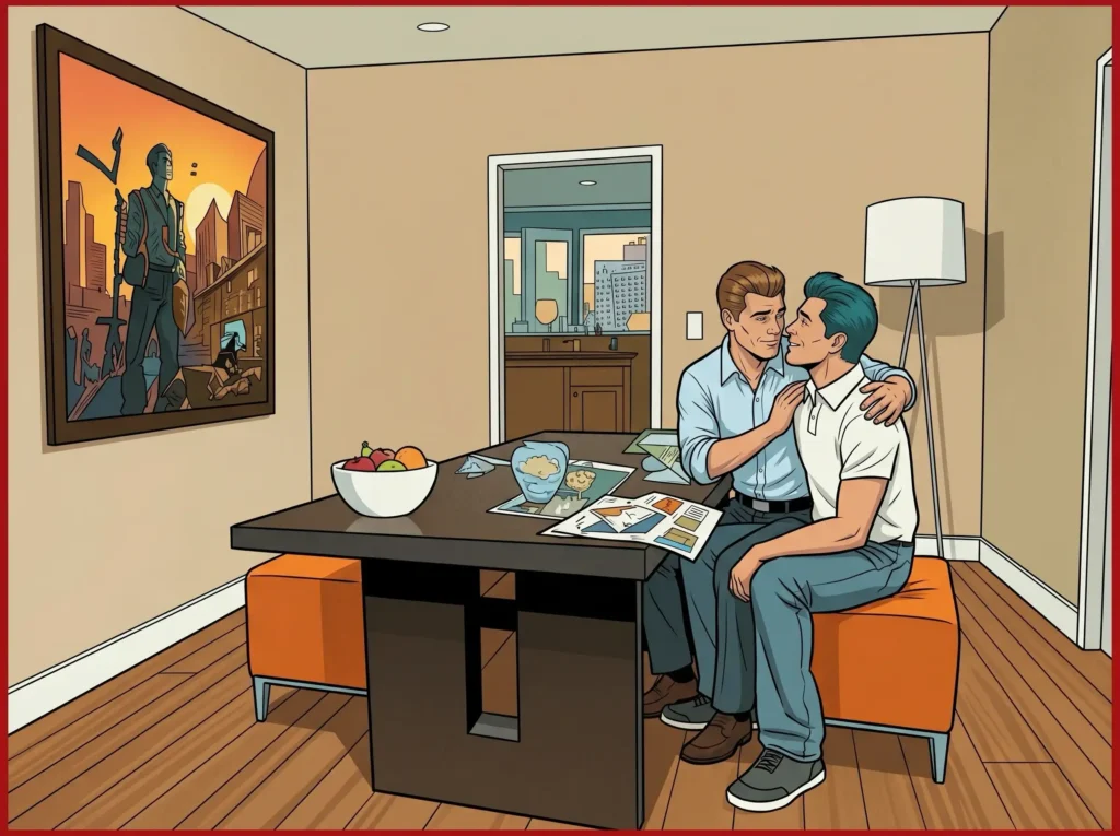 Queer Illustrated Loving Men
