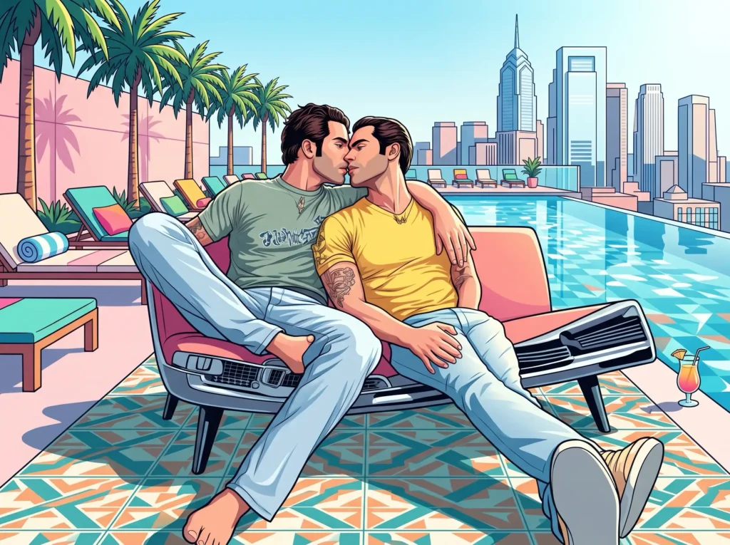 Queer Illustrated Lover Men
