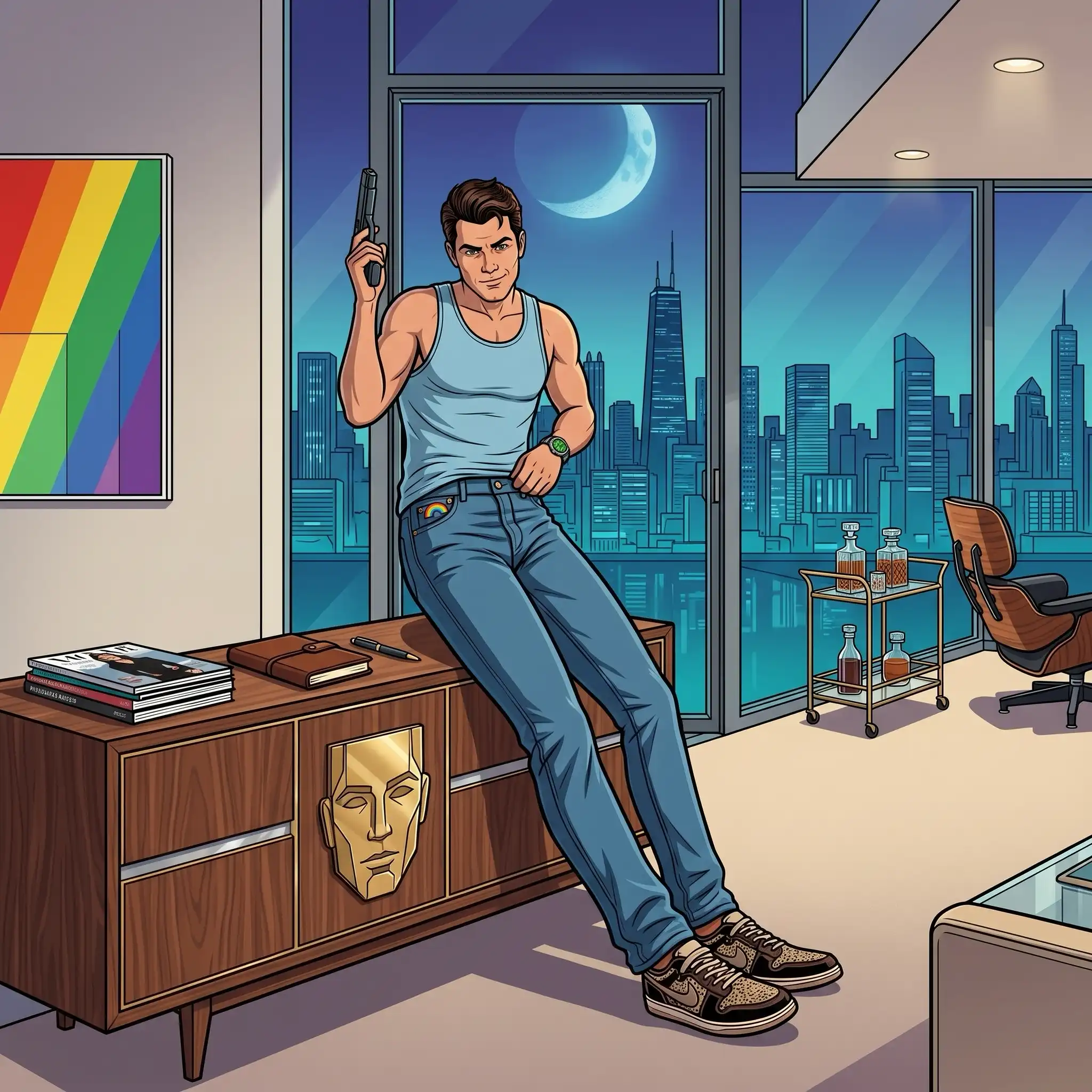Queer Illustrated Loving Men