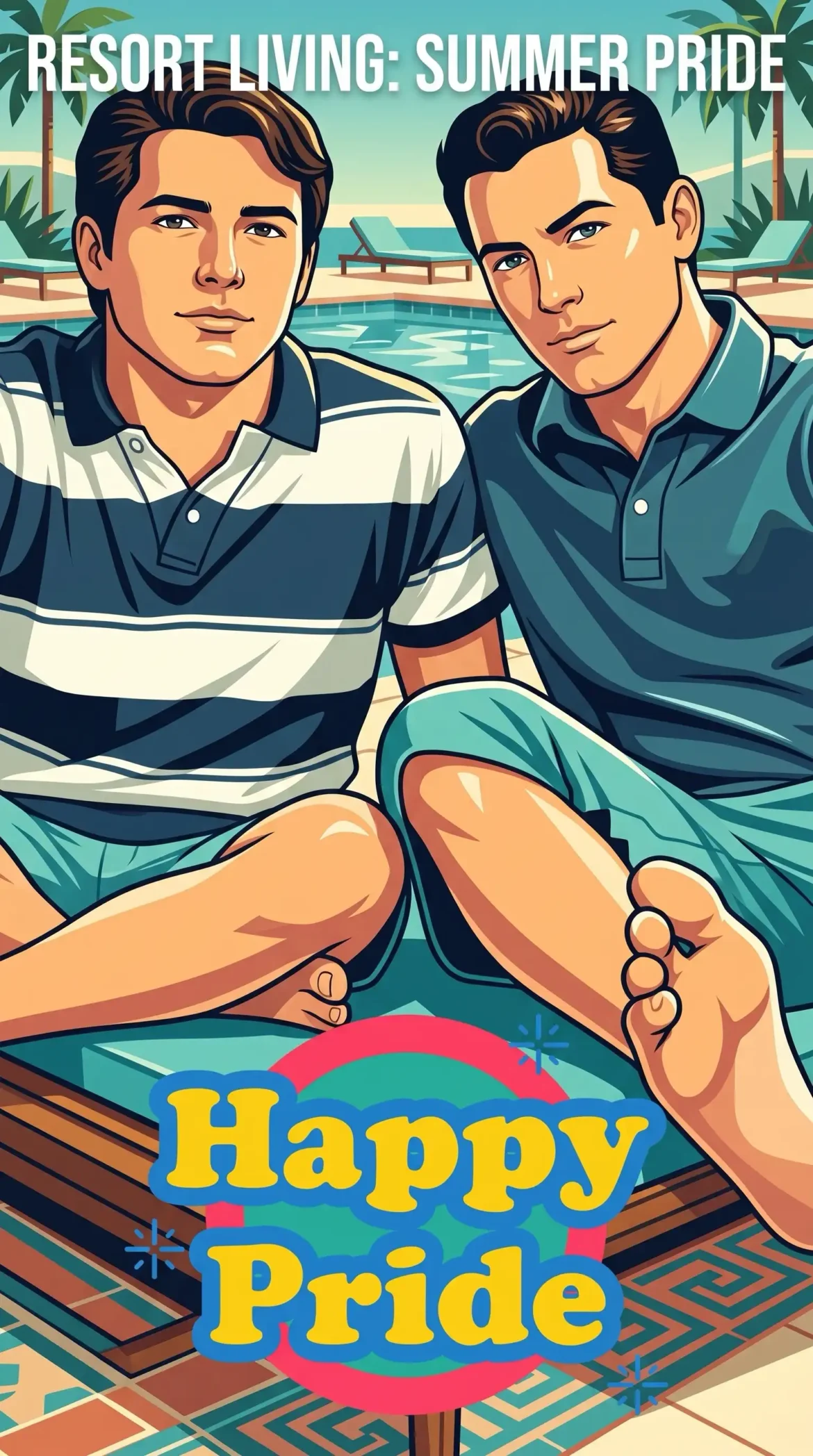 Queer Illustrated Loving Men