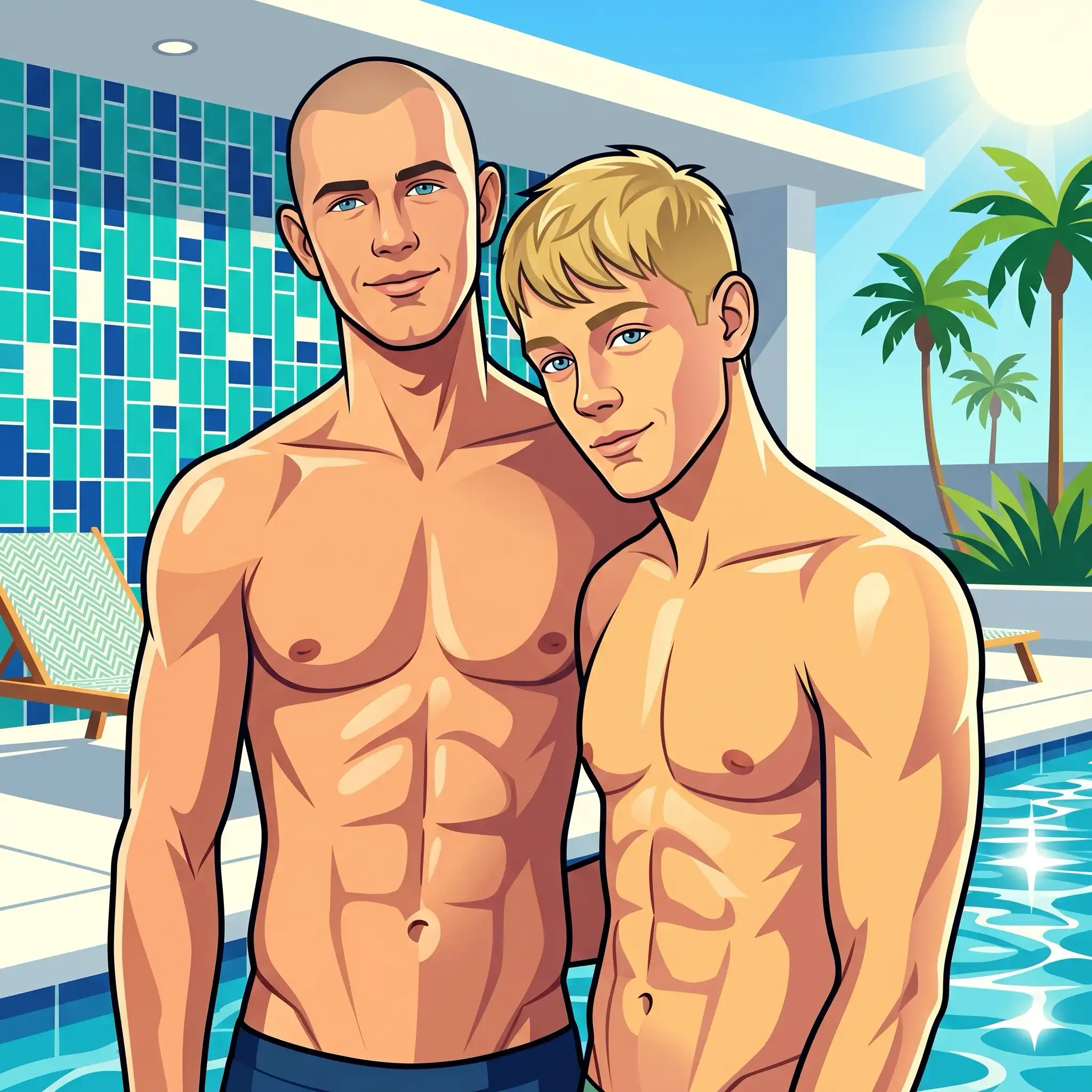 Queer Illustrated Loving Men