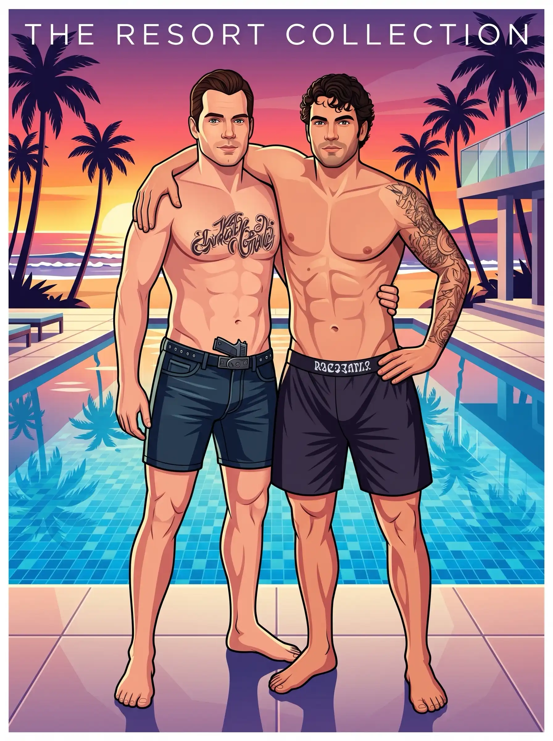 Queer Illustrated Loving Men