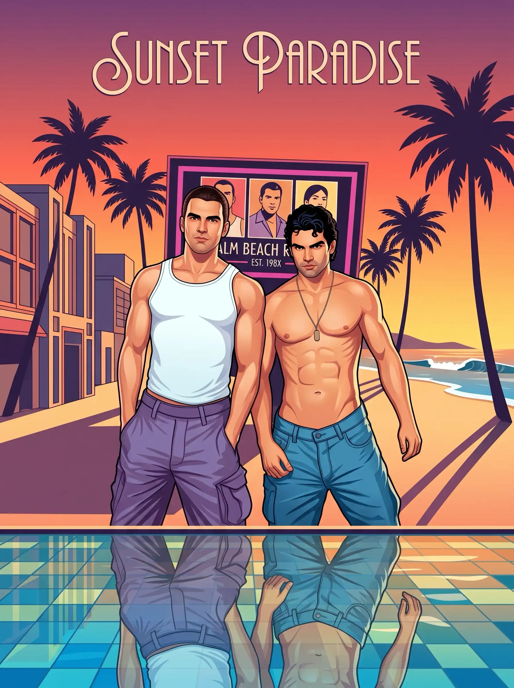 Queer Illustrated Loving Men