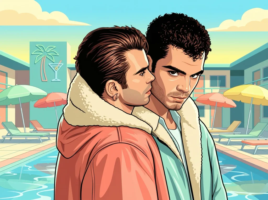 Queer Illustrated Loving Men
