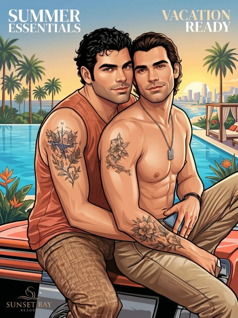Queer Illustrated Loving Men
