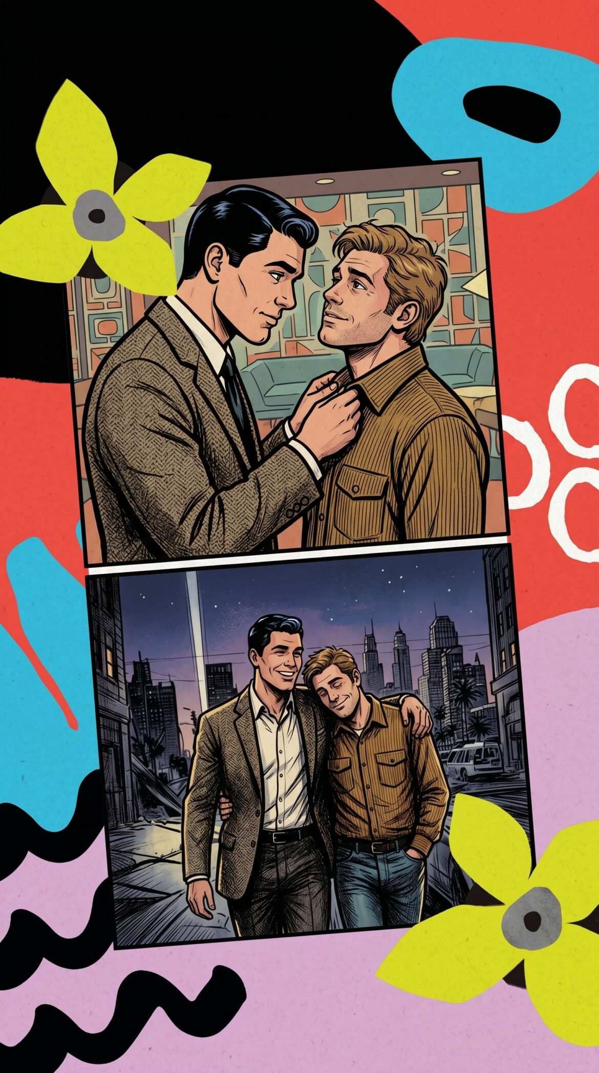 Queer Illustrated Loving Men