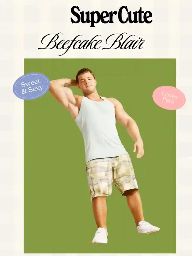 Buff Beefcake MOdel Blair Shirtless