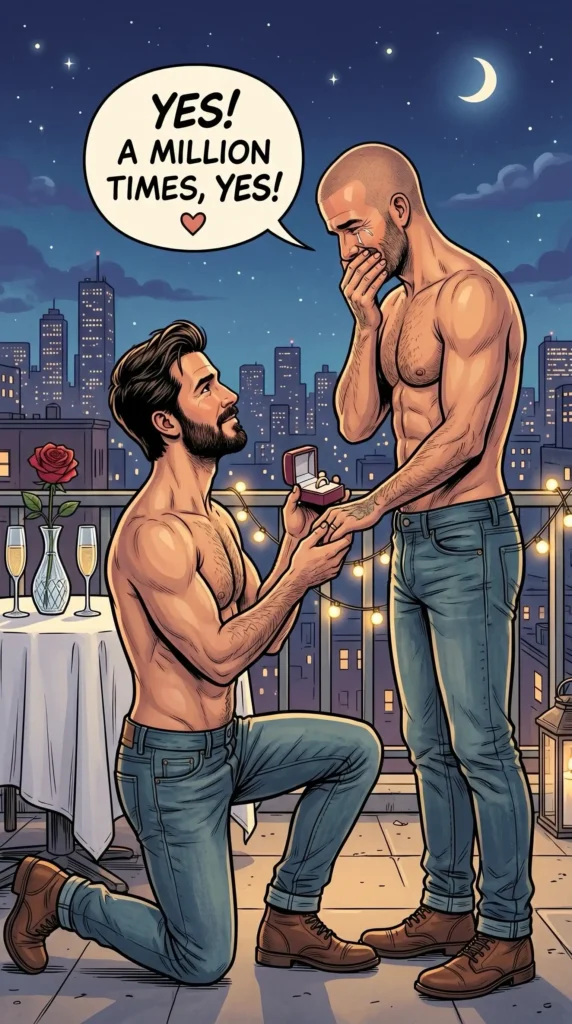 Queer Illustrated Loving Men