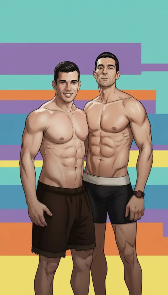 Queer Illustrated Loving Men