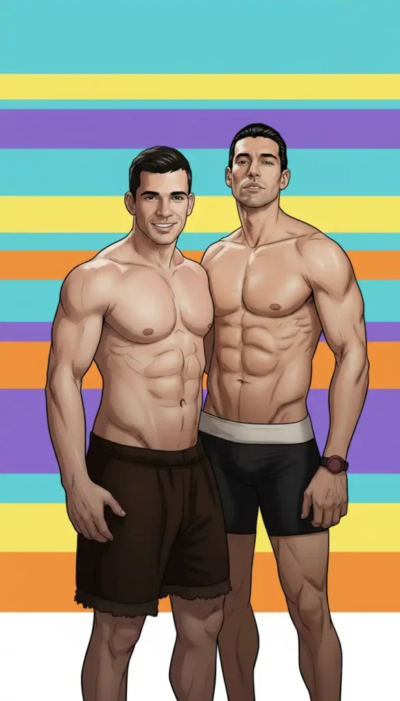 Queer Illustrated Loving Men