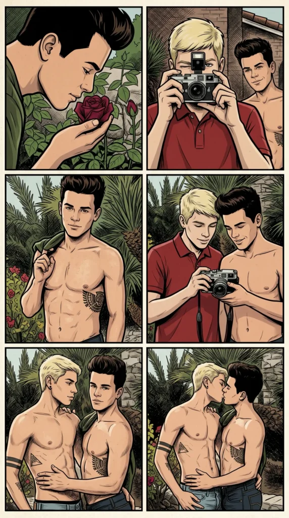Queer Illustrated Loving Men