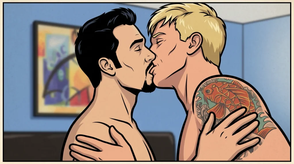 Queer Illustrated Loving Men