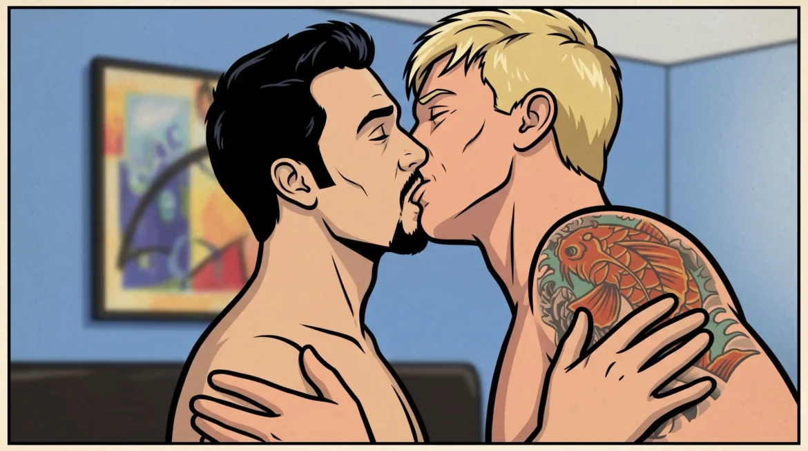 Queer Illustrated Loving Men