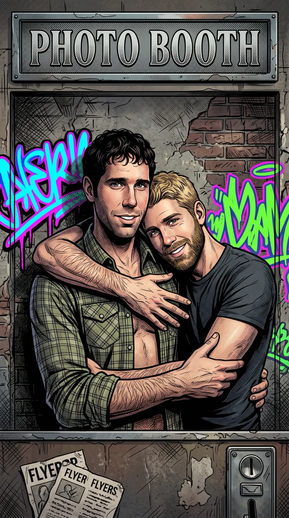 Queer Illustrated Loving Men