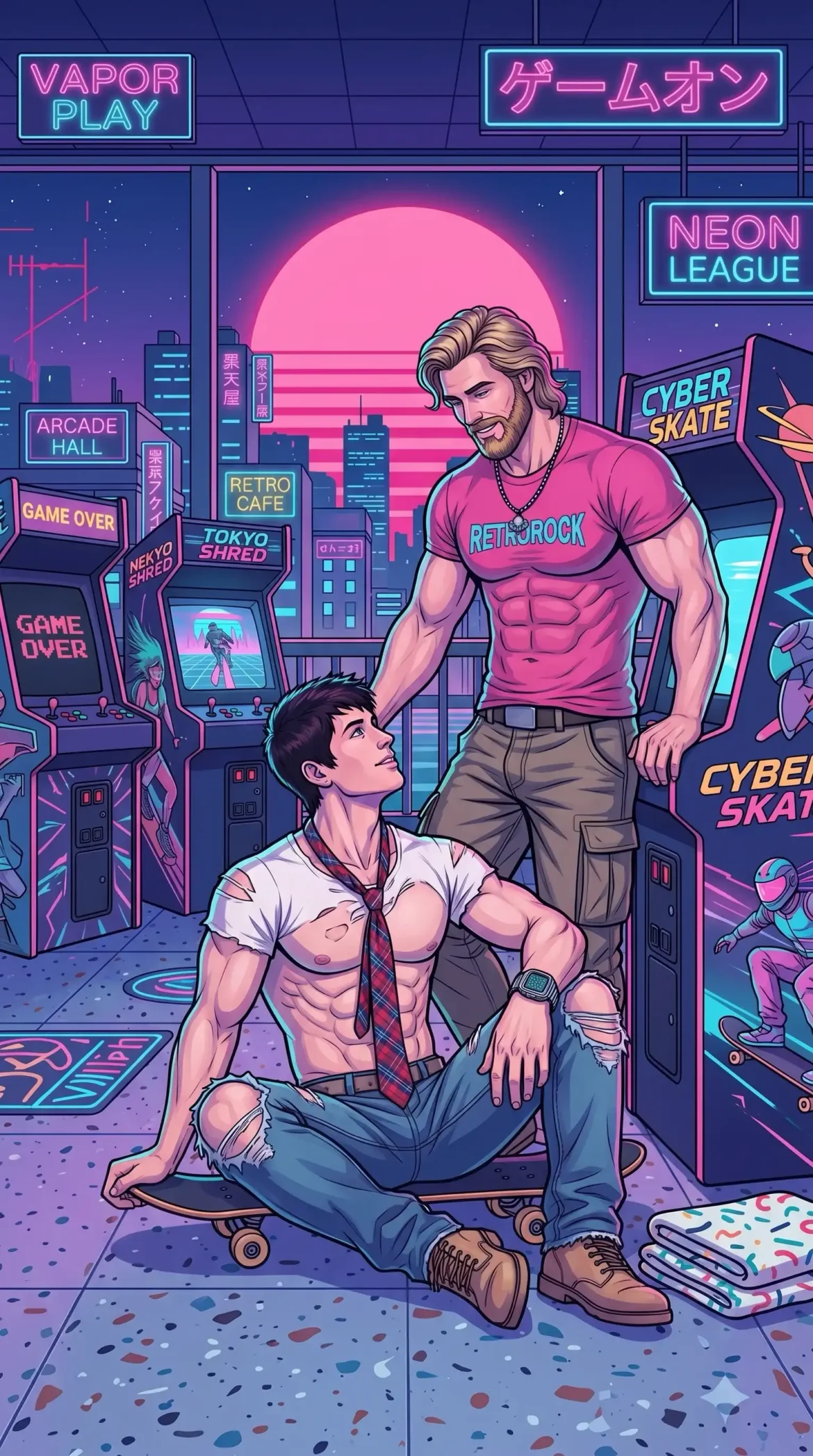 Queer Illustrated Loving Men