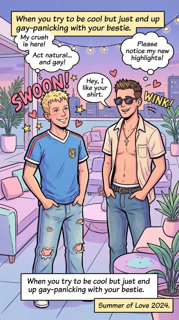Queer Illustrated Loving Men