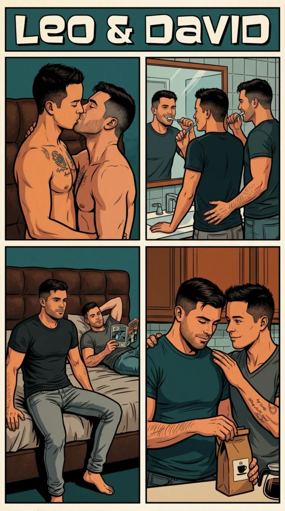Queer Illustrated Loving Men