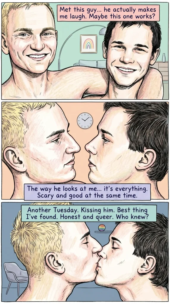 Queer Illustrated Loving Men