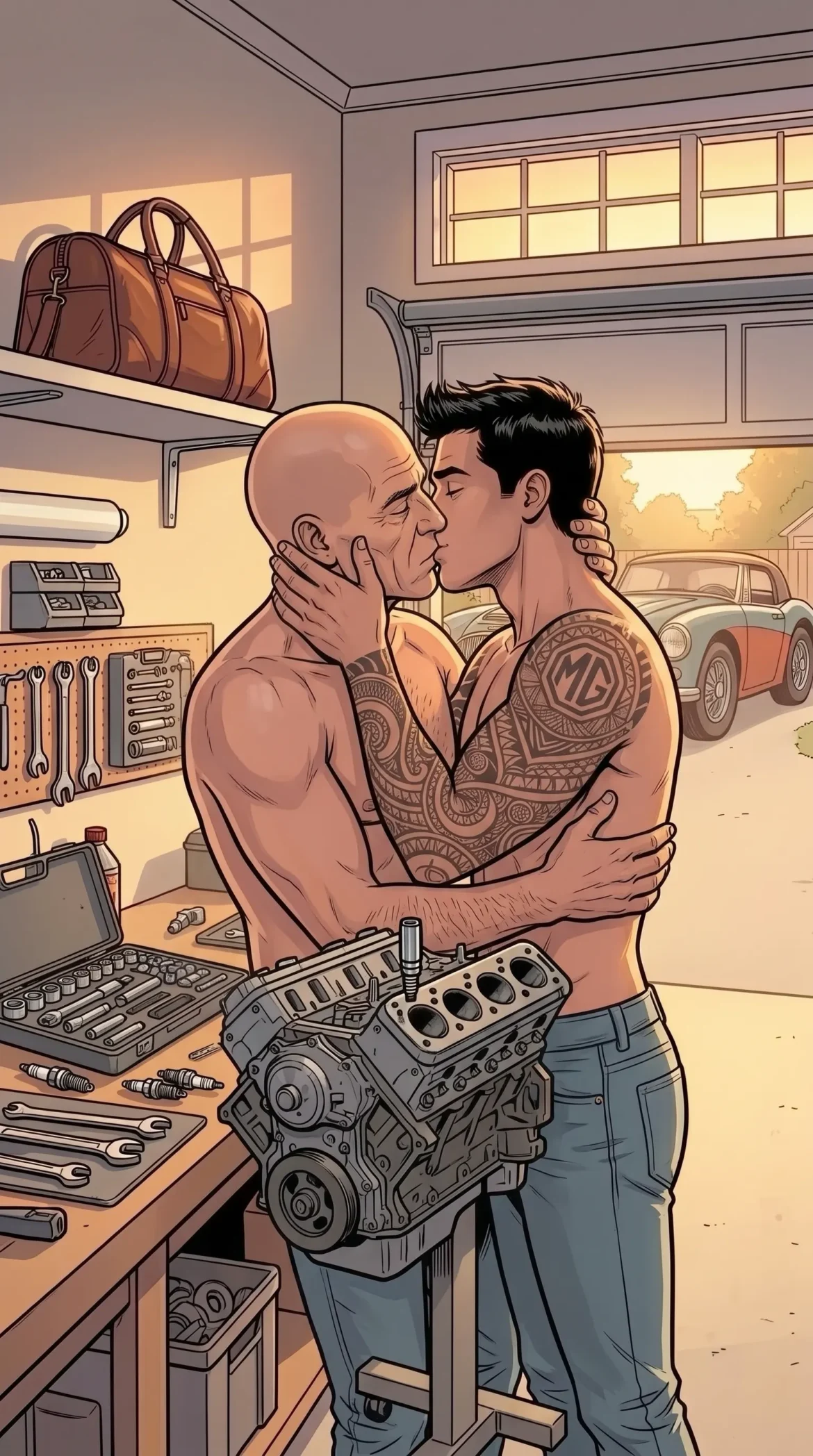 Queer Illustrated Loving Men