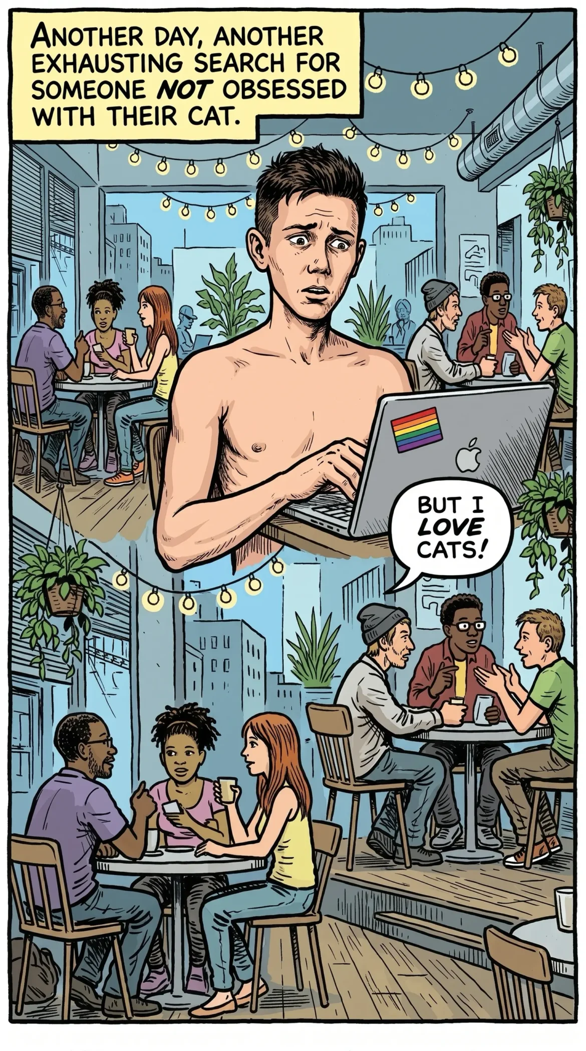 Queer Illustrated Loving Men