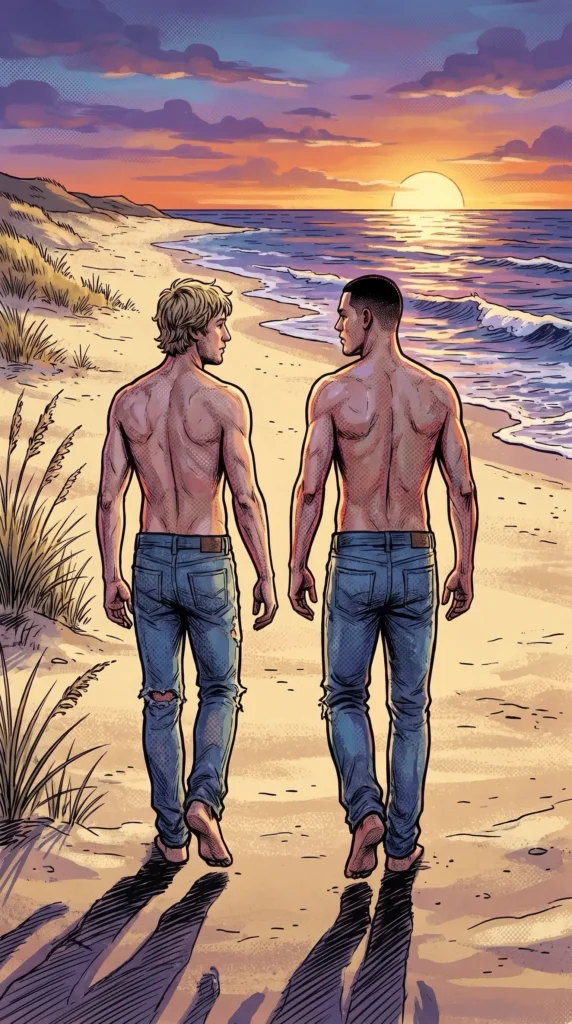 Queer Illustrated Loving Men