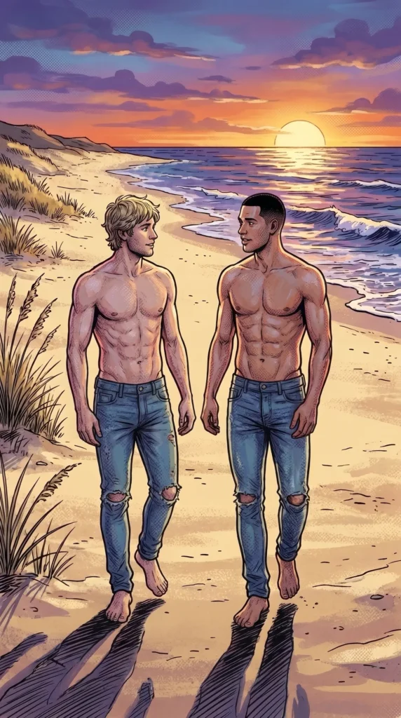 Queer Illustrated Loving Men