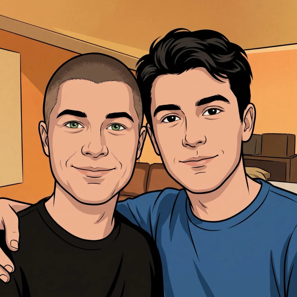 Queer Illustrated Loving Men