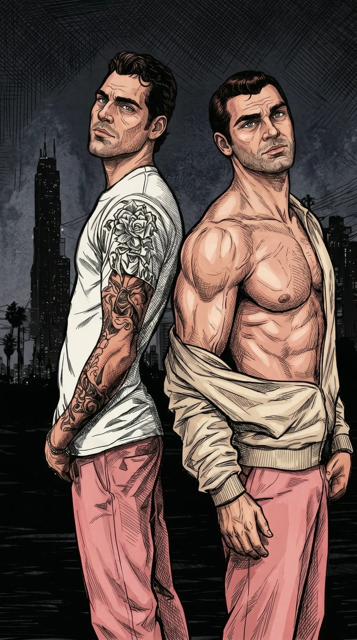 Queer Illustrated Loving Men