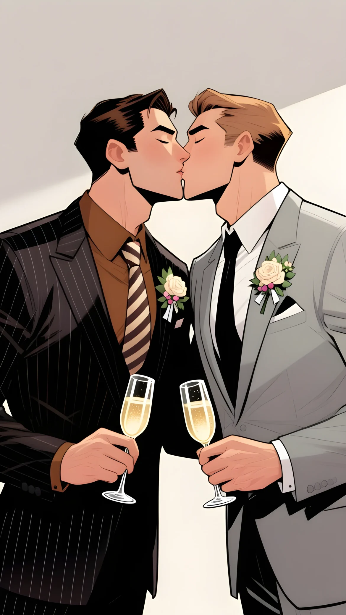 Queer Illustrated Loving Men