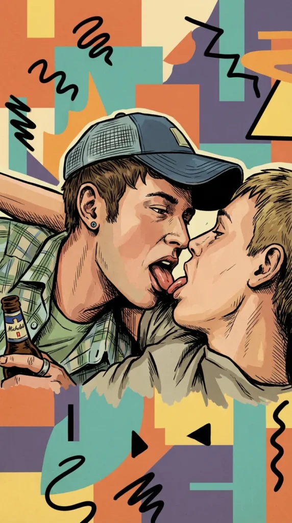 Queer Illustrated Loving Men