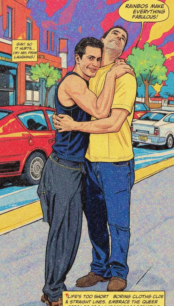 Queer Illustrated Loving Men