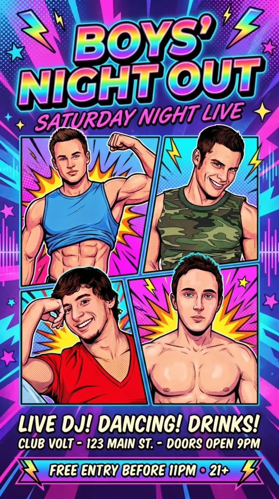 Queer Illustrated Loving Men