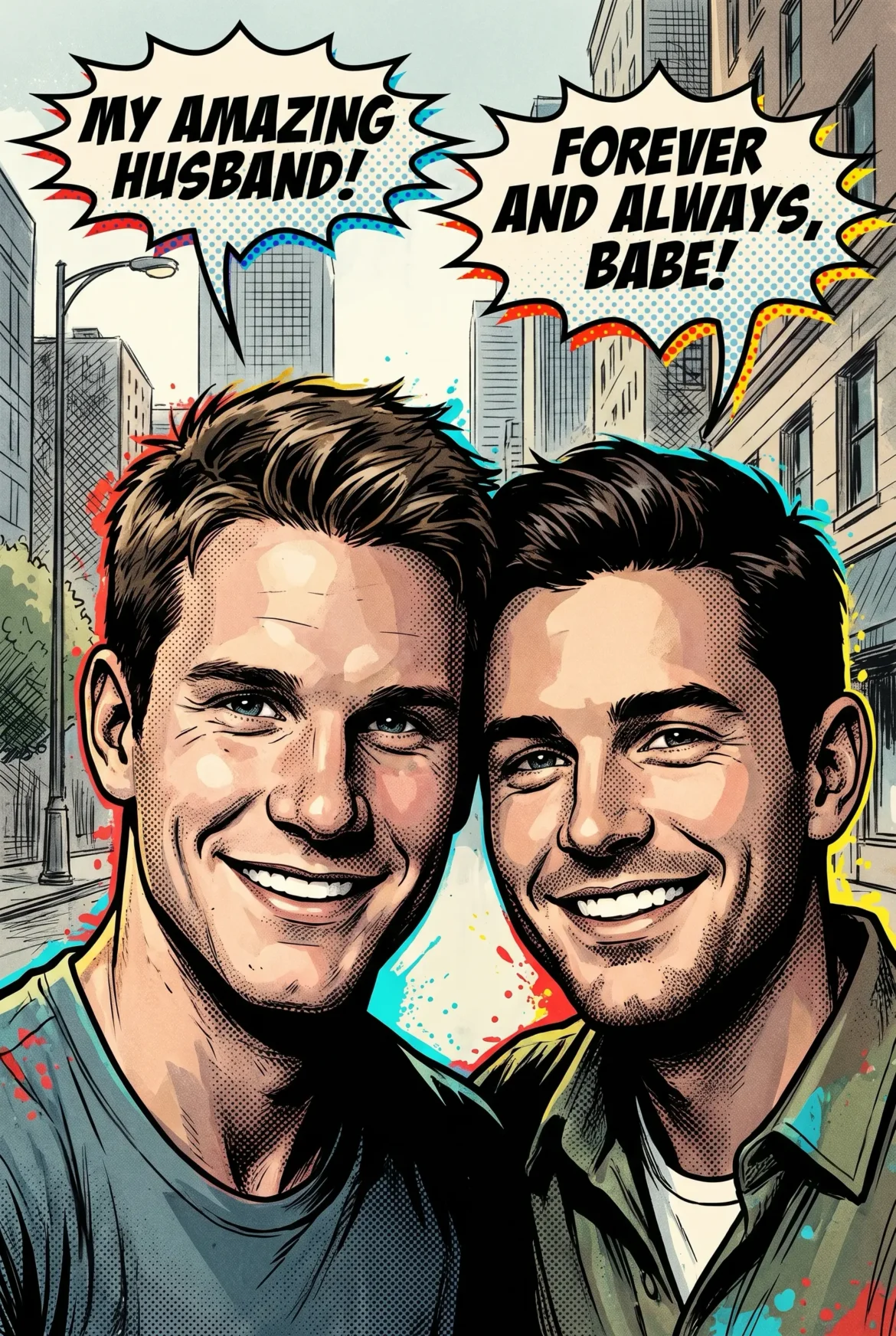 Queer Illustrated Loving Men