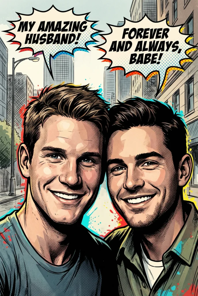 Queer Illustrated Loving Men