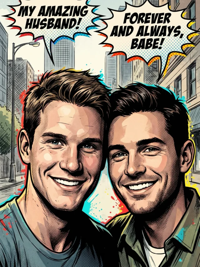Gay Love Story   Just Married Couple