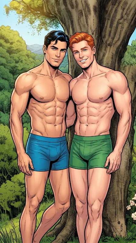 Queer Illustrated Loving Men