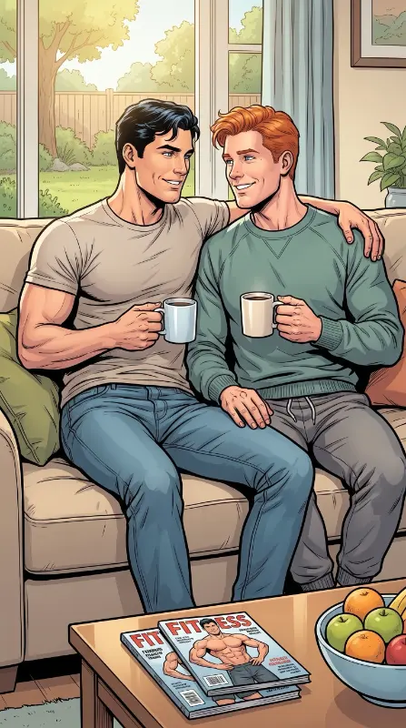 Queer Illustrated Loving Men