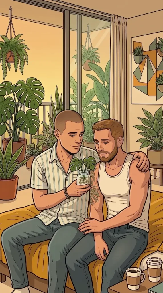 Queer Illustrated Loving Men