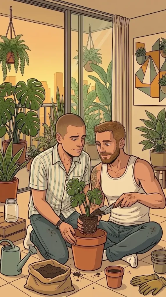 Queer Illustrated Loving Men