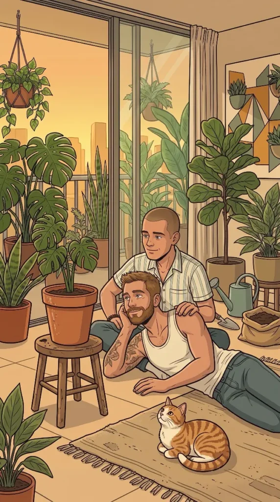 Queer Illustrated Loving Men