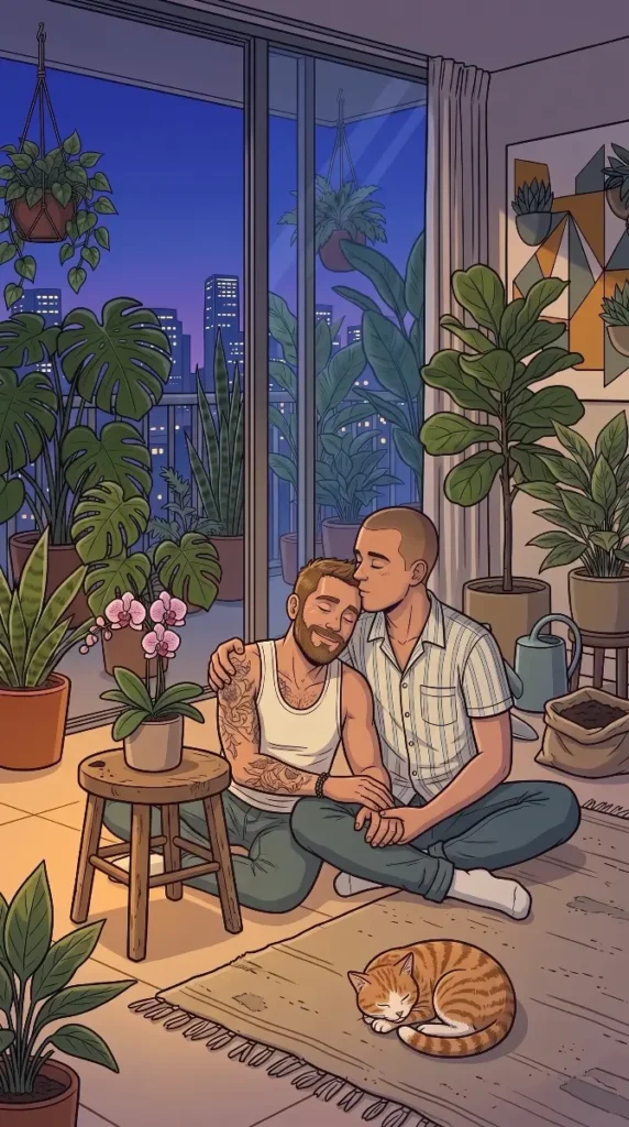 Queer Illustrated Loving Men