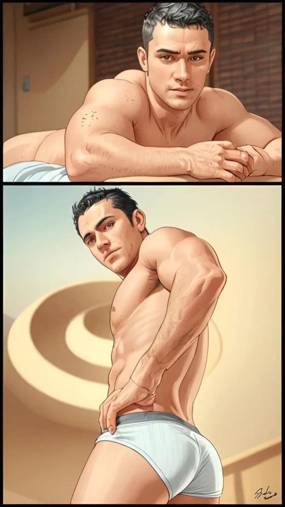 Queer Illustrated Loving Men