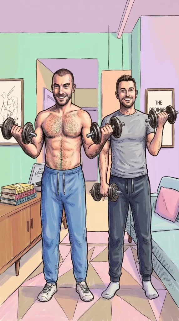 Queer Illustrated Loving Men