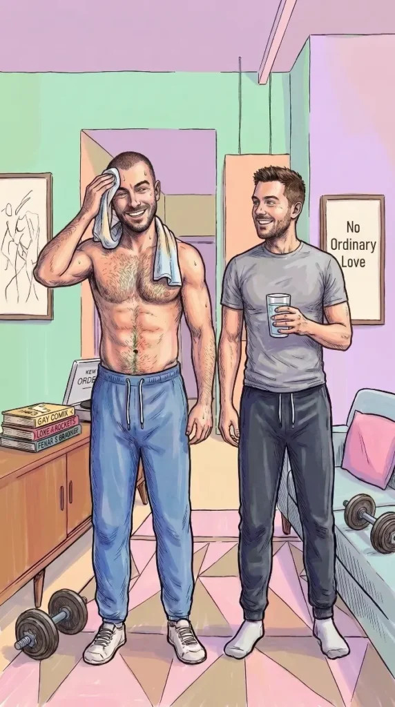 Queer Illustrated Loving Men
