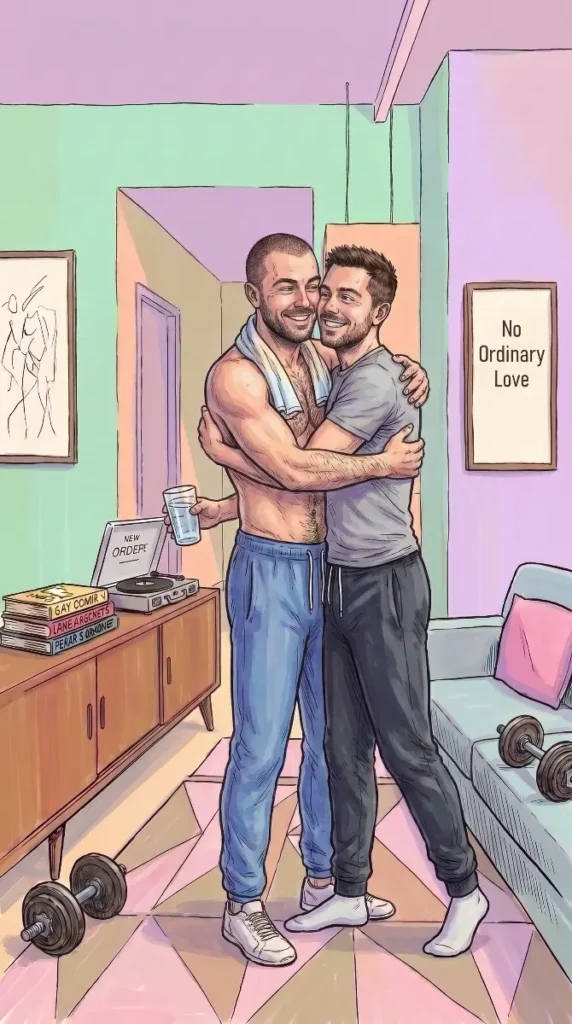 Queer Illustrated Loving Men